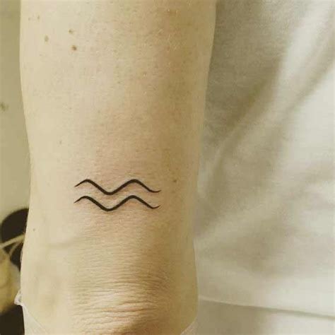 aquarius tattoo minimalist|55 Best Aquarius Tattoo Ideas for 2023